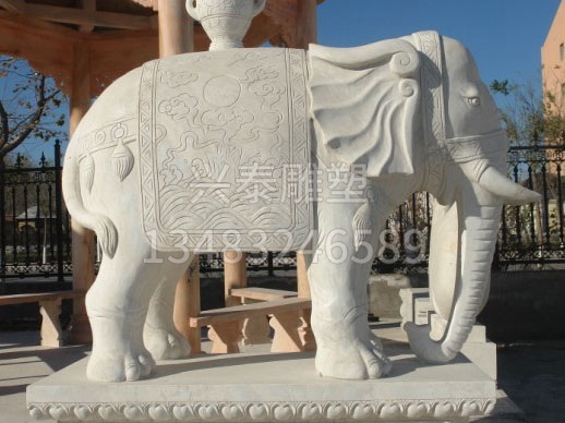 动物石雕大象 (20)